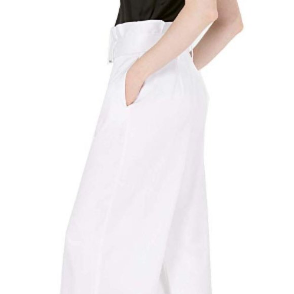 NWT Bar III Satin Belted Wide leg Pants, 2 - Picture 2 of 4